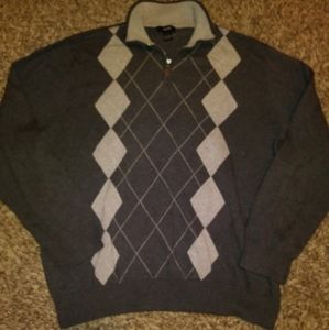 Boy's Gray 1/4" Zip Sweater